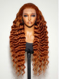 Ginger Deep Wave 180% Density (13x4) Glueless HD Lace