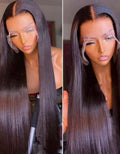 Black straight 180% Density (13x4) Glueless HD Lace